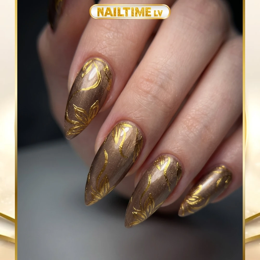 September-inspired nail art